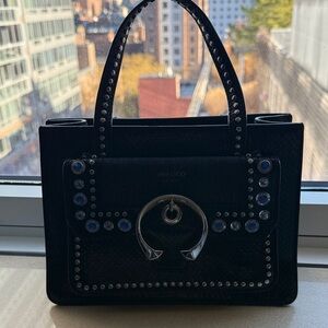 Jimmy Choo Black Studded Handbag NWOT